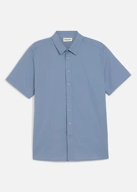 Chemise manches courtes extensible, slim, bonprix