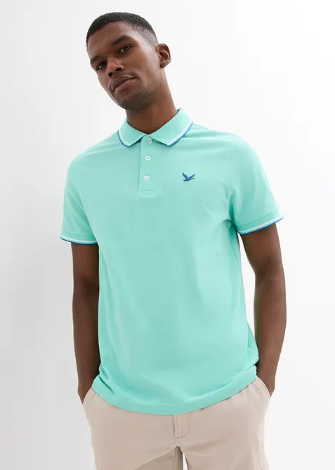 Polo en maille piqu&eacute;e 100% coton, bonprix