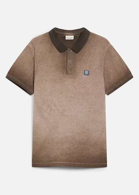Polo piqu&eacute; aspect d&eacute;lav&eacute;, bonprix