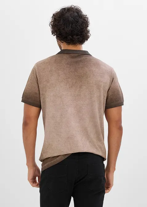 Polo piqu&eacute; aspect d&eacute;lav&eacute;, bonprix