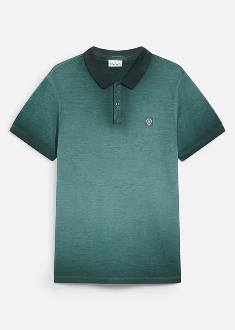 Piqu&eacute;-Poloshirt in gewaschener Optik, bonprix