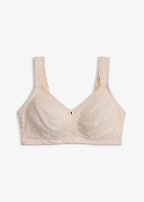 Soutien-gorge grand maintien sans armatures, bretelles rembourr&eacute;es, bonprix