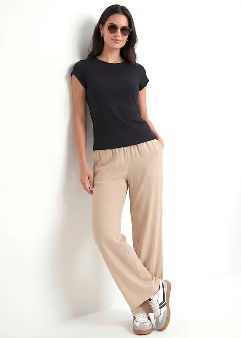 Palazzo-Hose aus softer Viskose, bonprix