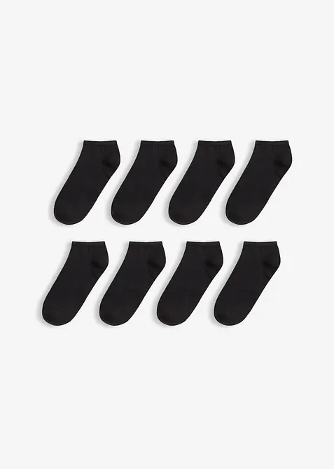Sneakersocken mit Bio-Baumwolle (8er Pack), bonprix