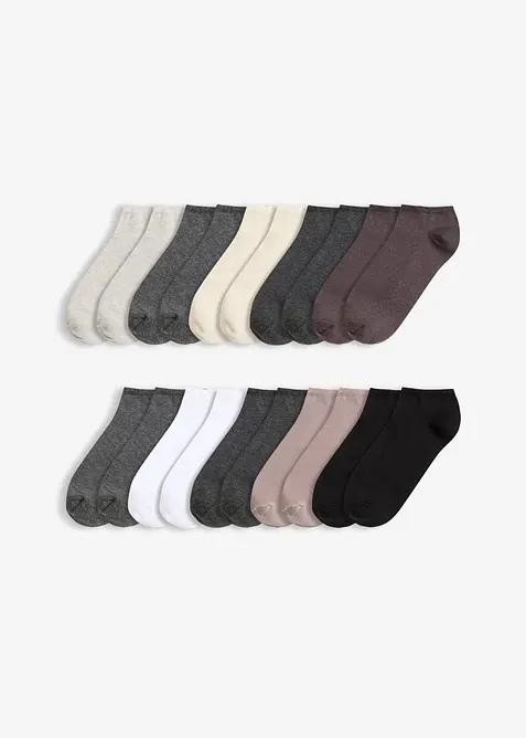 Sneakersocken mit Bio-Baumwolle (20er Pack), bonprix