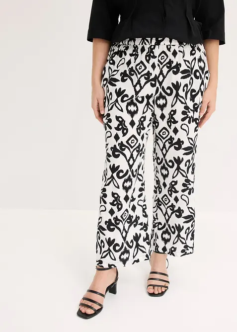 Marlenehose aus flie&szlig;ender Viskose, bonprix