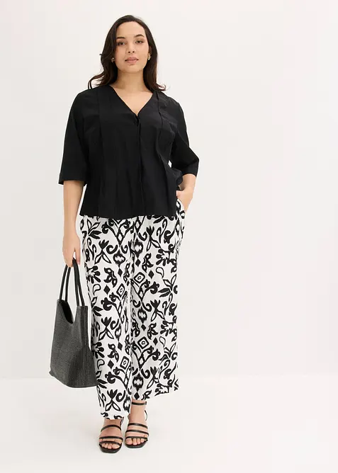 Marlenehose aus flie&szlig;ender Viskose, bonprix