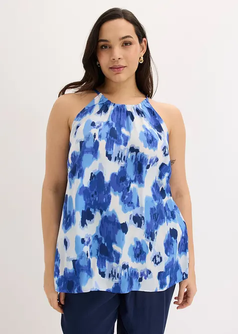 Blouse sans manches imprim&eacute;e, bonprix