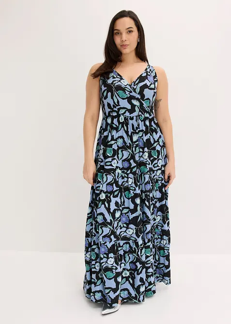 Robe longue en viscose douce et extensible, bonprix
