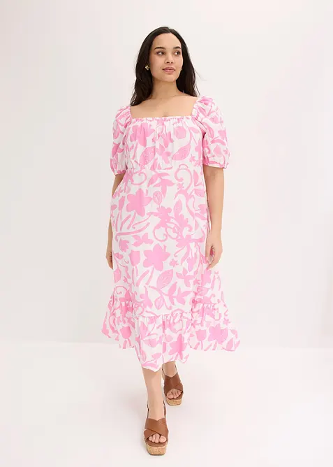 Robe midi 100% coton, bonprix