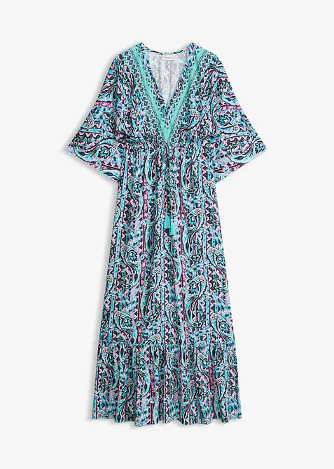 Maxikleid aus flie&szlig;ender Viskose, bonprix