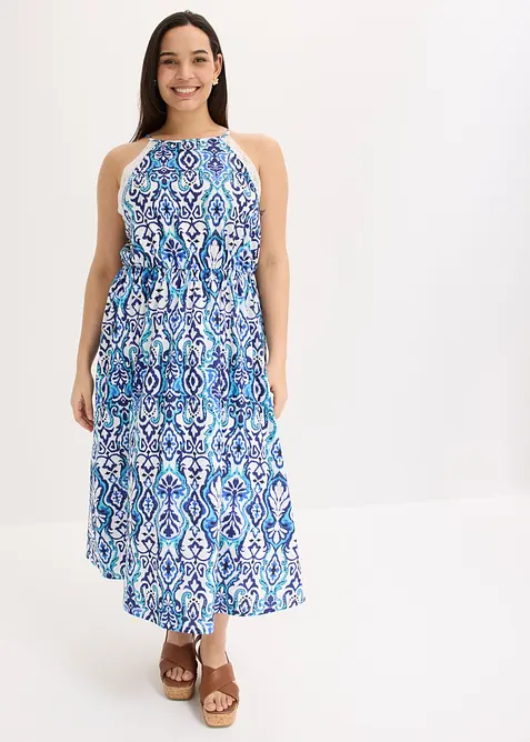 Robe midi &agrave; dentelle, bonprix