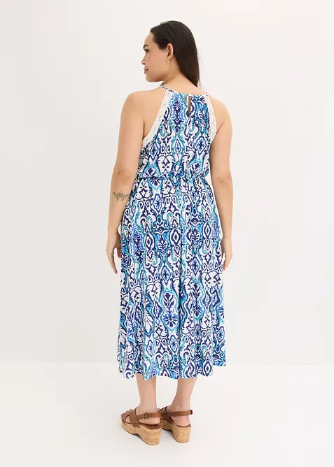 Robe midi &agrave; dentelle, bonprix