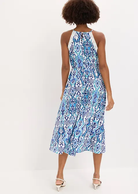 Robe midi &agrave; dentelle, bonprix