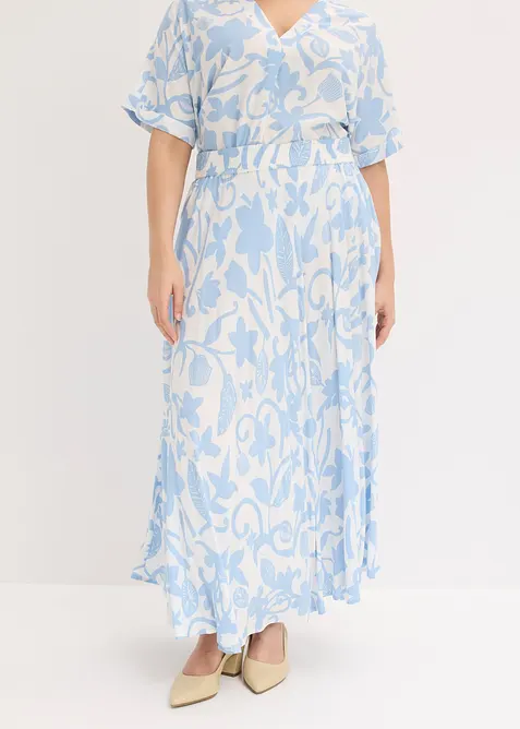 Maxirock aus flie&szlig;ender Viskose, bonprix