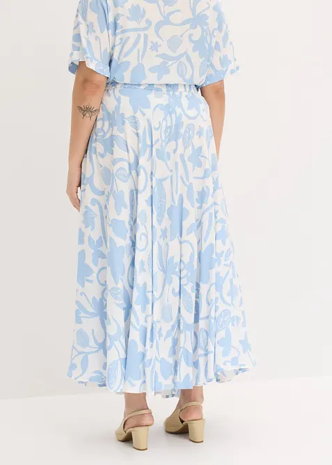 Maxirock aus flie&szlig;ender Viskose, bonprix