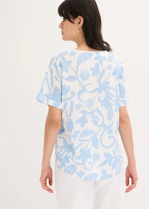 Blouse imprim&eacute;e en viscose fluide, bonprix