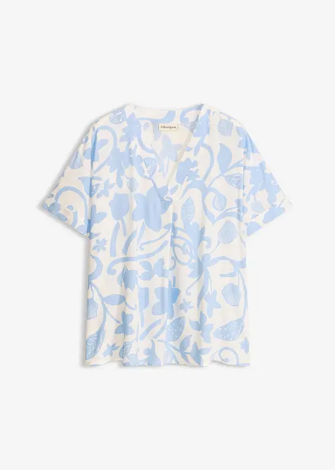 Blouse imprim&eacute;e en viscose fluide, bonprix