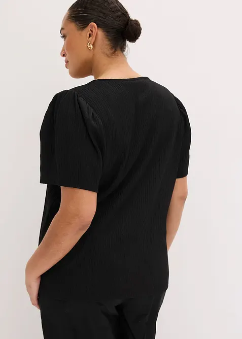 Shirt aus strukturiertem Cr&ecirc;pe, bonprix