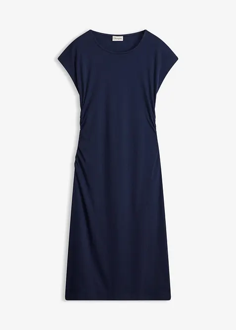 Midikleid mit geraffter Taille, bonprix
