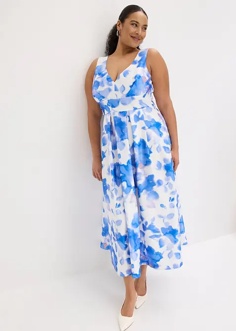 Maxikleid aus gl&auml;nzendem Satin, bonprix