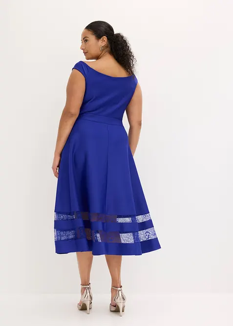 Carmen-Kleid mit Spitze, bonprix