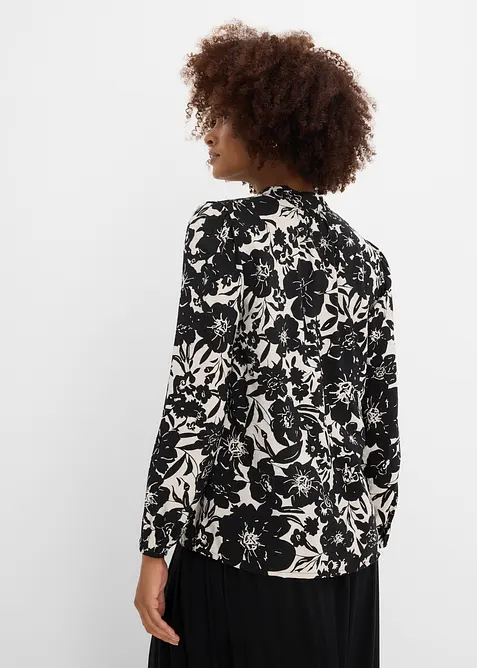 Bluse mit Spitzenb&auml;ndern, bonprix