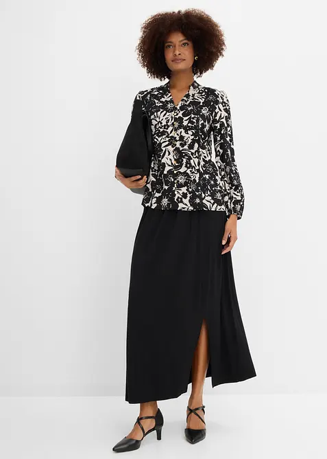 Bluse mit Spitzenb&auml;ndern, bonprix