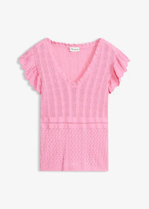 Strickshirt aus softem Viskose-Mix, bonprix