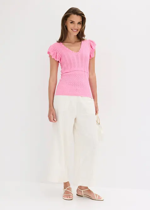 Strickshirt aus softem Viskose-Mix, bonprix
