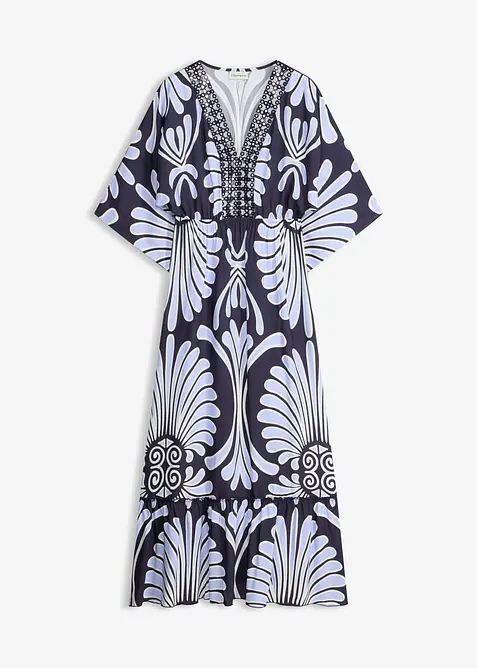 Maxikleid aus flie&szlig;ender Viskose, bonprix