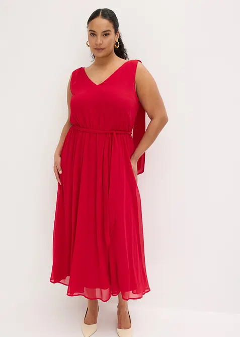 Chiffonkleid mit Schleifendetails, bonprix