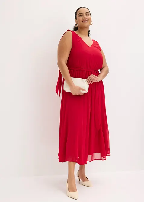 Chiffonkleid mit Schleifendetails, bonprix