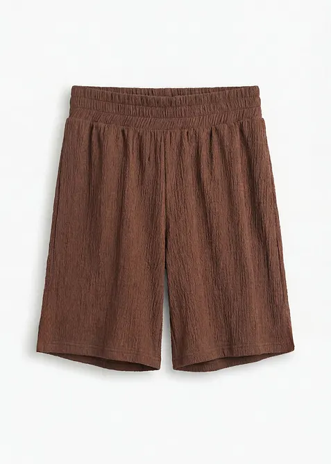 Schlupf-Shorts aus Borkencrepe, bonprix