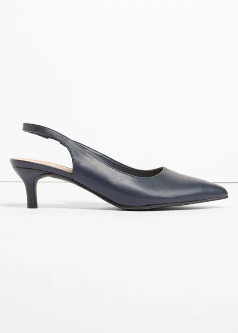Escarpins slingback &agrave; petit talon fin, bonprix