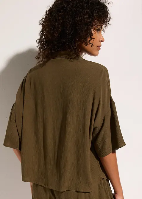 Chemisier court de plage en viscose fluide, bonprix