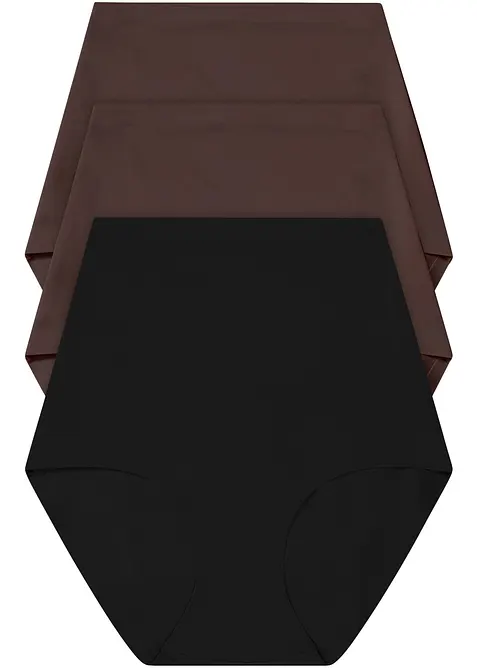 Lot de 3 culottes sculptantes, maintien mod&eacute;r&eacute;, bonprix