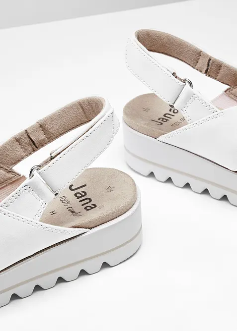 Jana Komfort-Plateau-Sandalen in bequemer Weite, Jana