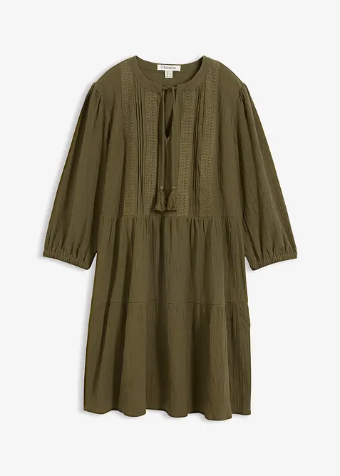 Robe-chemise 100% coton, bonprix