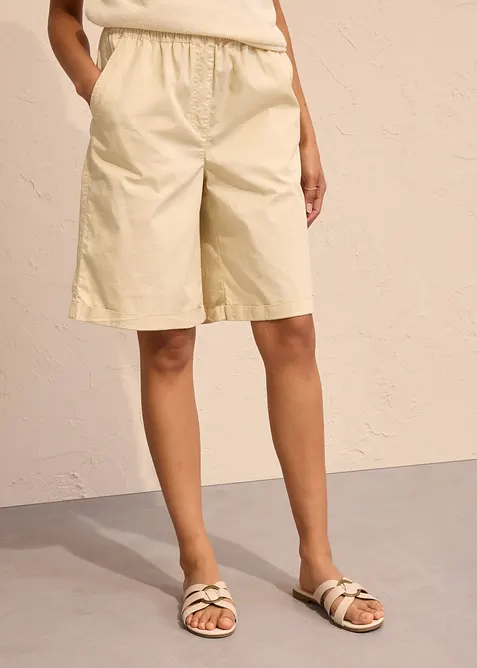 Papertouch-Bermuda aus Baumwoll-Mix, bonprix