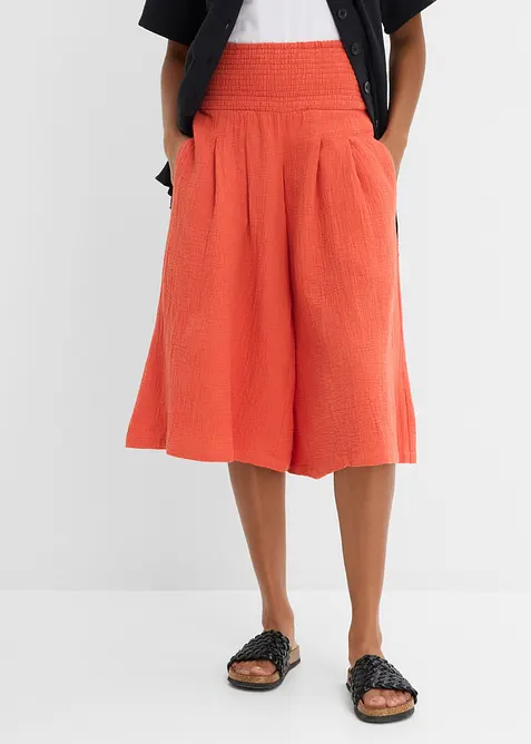 Capri-Hose aus softem Musselin, bonprix