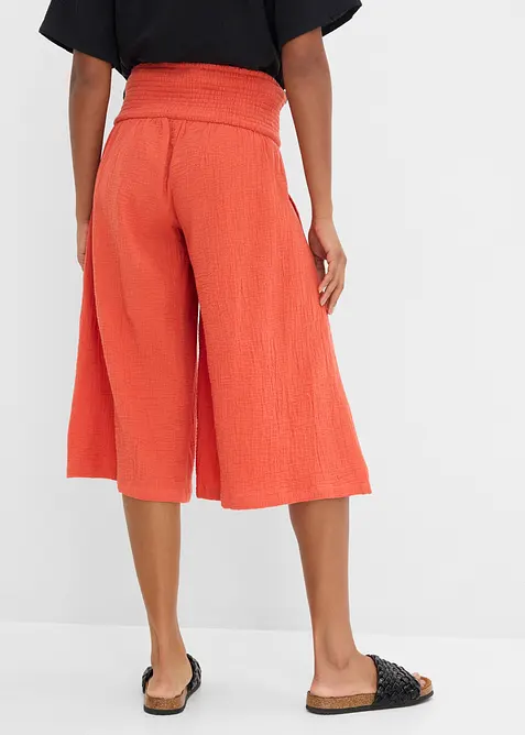 Capri-Hose aus softem Musselin, bonprix