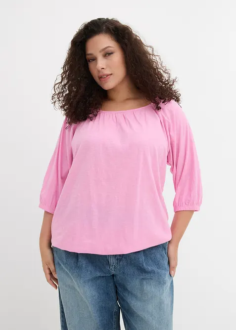 Blouse en jersey 100% coton, bonprix