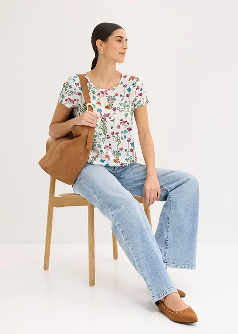 Blouse manches courtes, bonprix