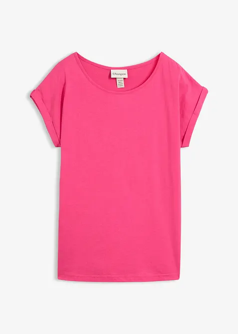 Shirt mit Seidenanteil, bonprix