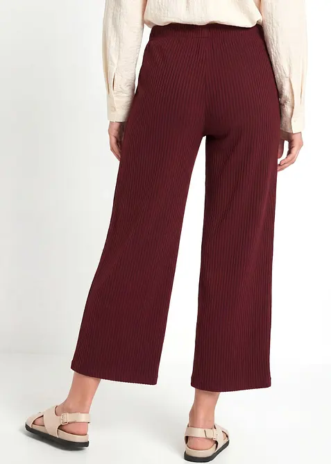 Jersey-Hose aus Rippe mit Bequembund, bonprix