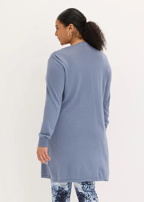 Long-Strickjacke mit Baumwolle, bonprix