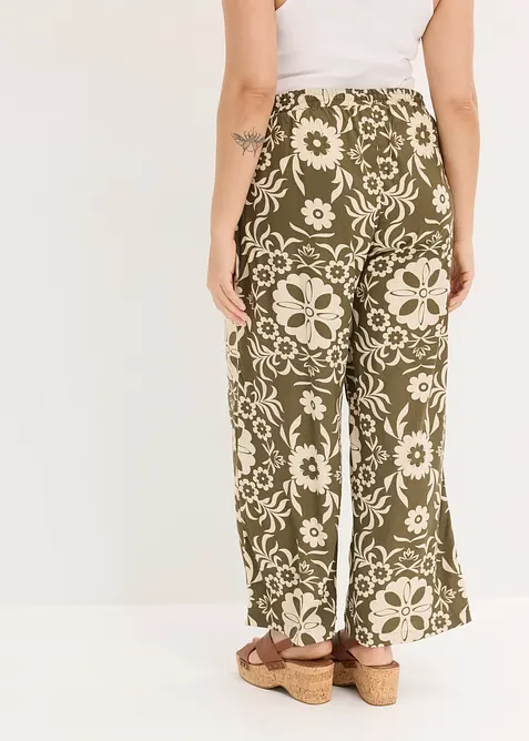 Marlenehose aus flie&szlig;ender Viskose, bonprix