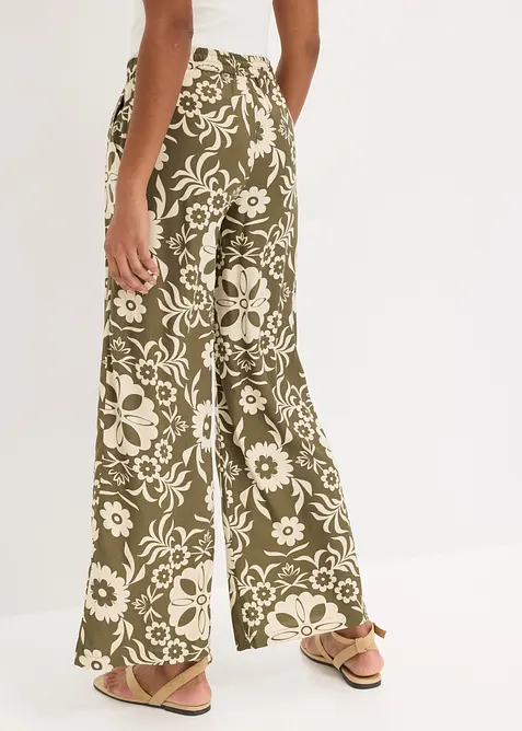 Marlenehose aus flie&szlig;ender Viskose, bonprix