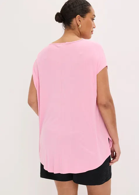 T-shirt long en viscose extensible, bonprix